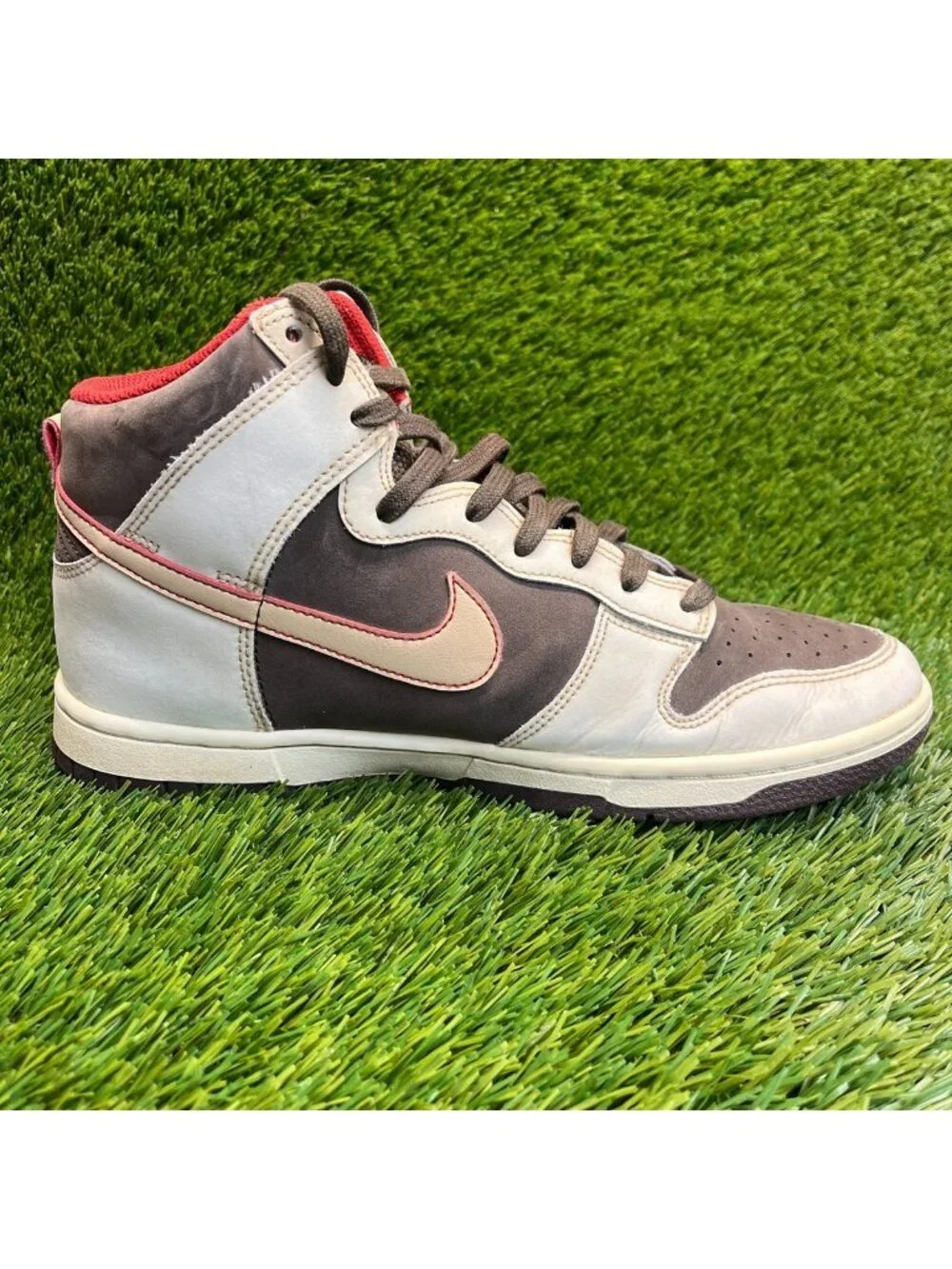 Nike Dunk High SE Mens Size 8.5 Baroque Brown Cream Athletic Shoes Sneakers